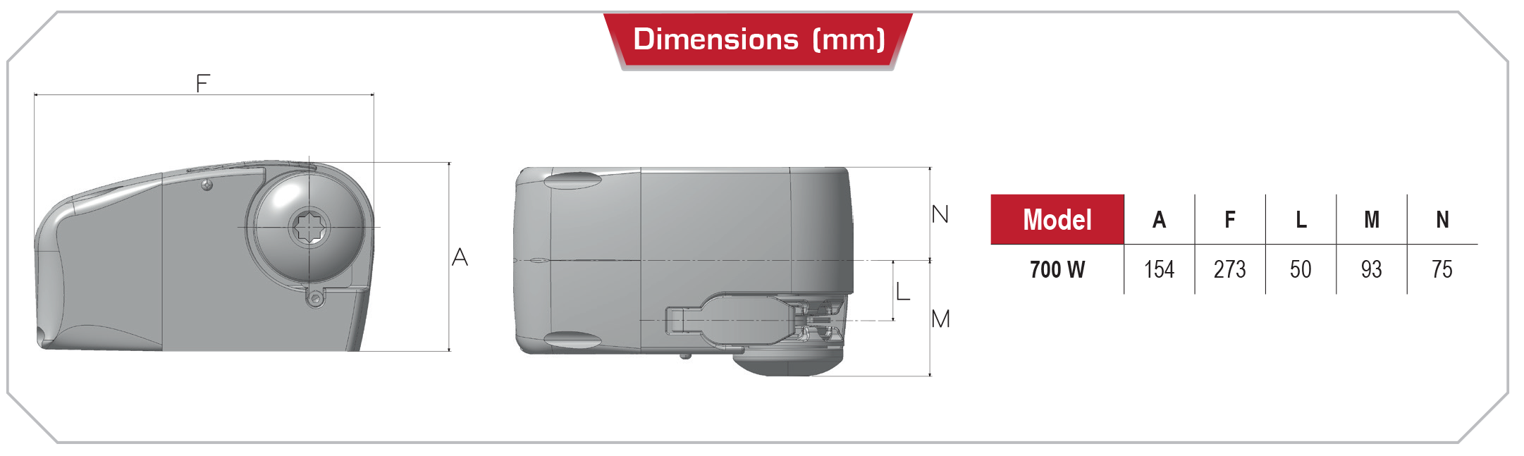 Lion 1000 updated dimensions